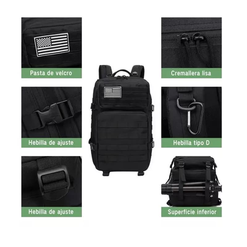 50L impermeable Mochila Tactica Militar Outdoor Pentagon — foto 5