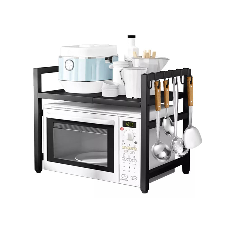 Negro Estante Repisa Extensible Horno Microondas Rack Organizador — foto 1