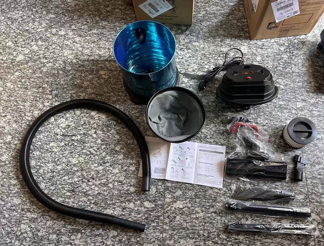 Alila 1500W 20L tubo de acero inoxidable aspirador industrial — foto 6