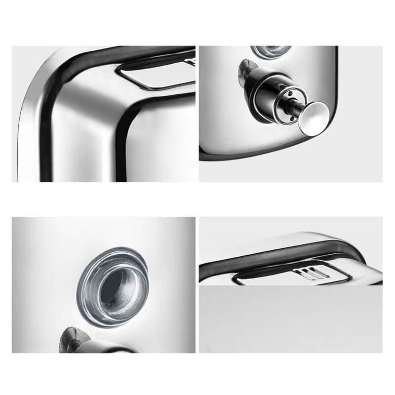 500ml Color Plateado Dispensador Jabón Acero 304 Inoxidable — foto 4