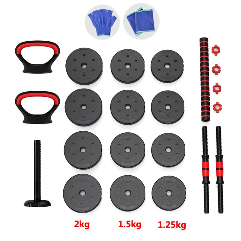 20 Kg4 En 1 Set Mancuernas Barra Ajustables + — foto 2