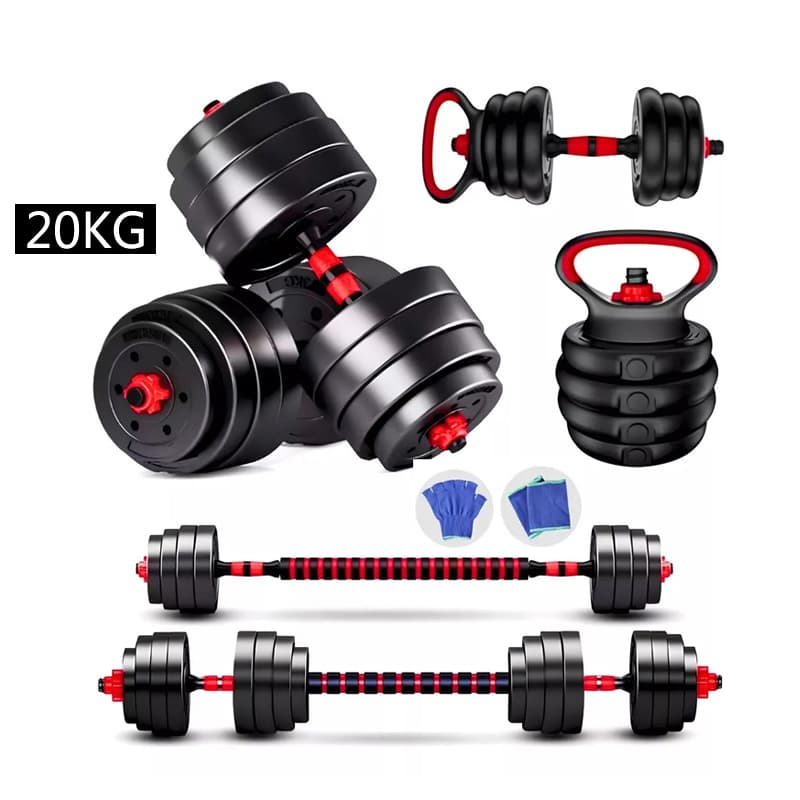20 Kg4 En 1 Set Mancuernas Barra Ajustables + — foto 1