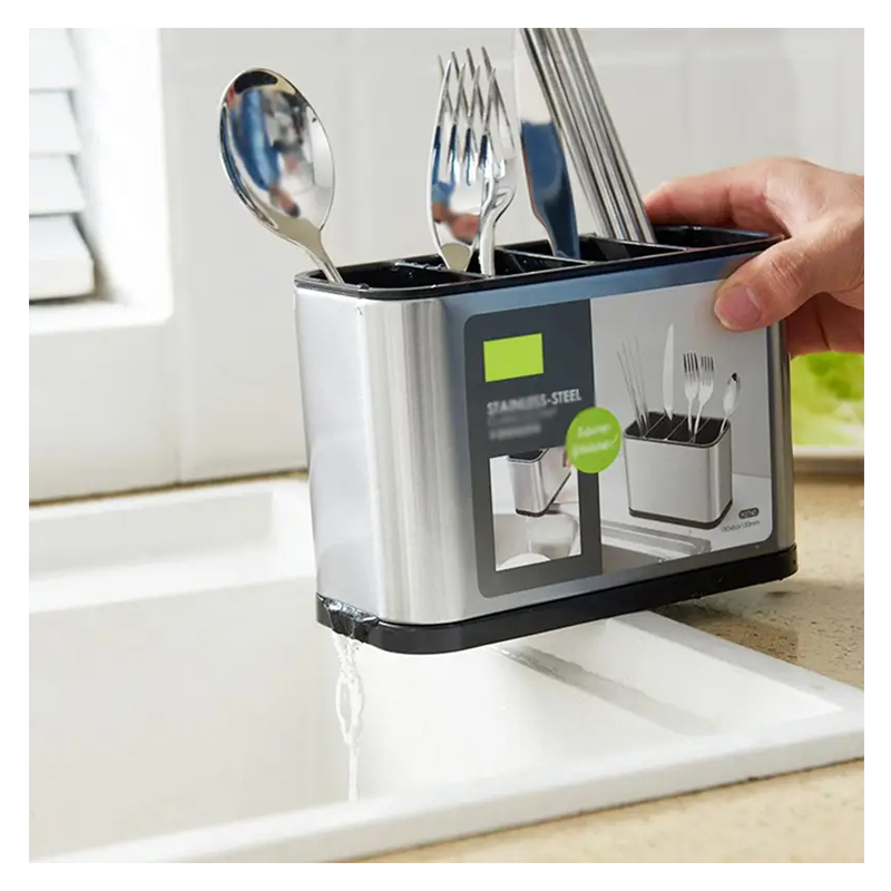 Escurridor De Cubierto Utensilios Cocina Acero Inoxidable. — foto 1