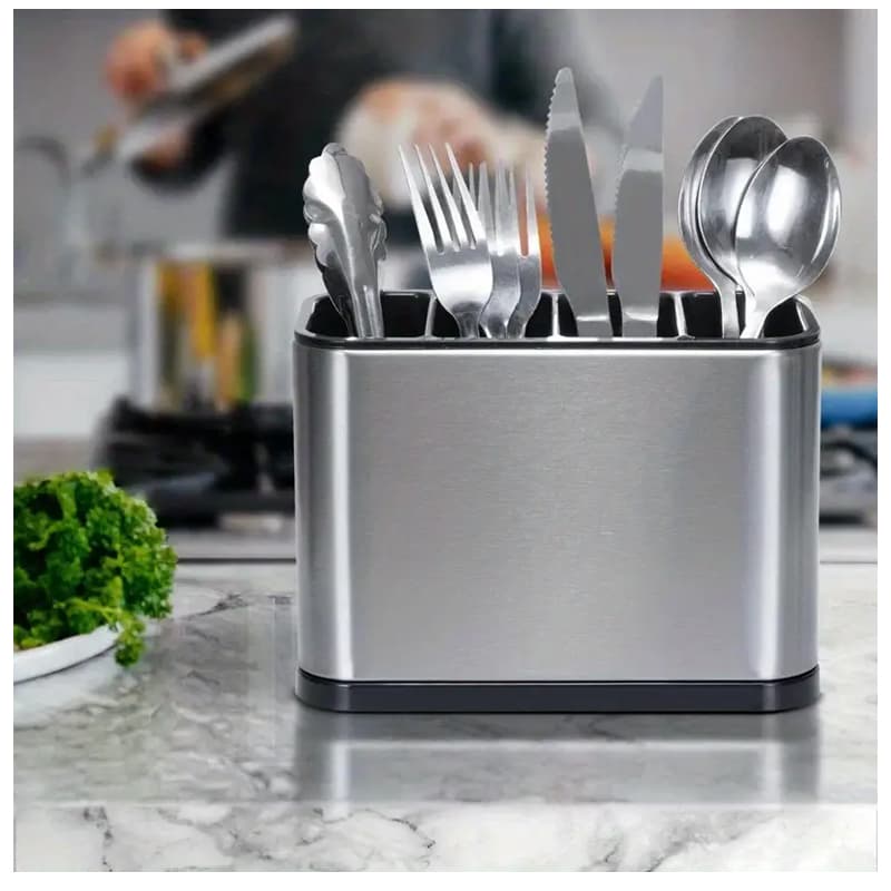 Escurridor De Cubierto Utensilios Cocina Acero Inoxidable. — foto 3