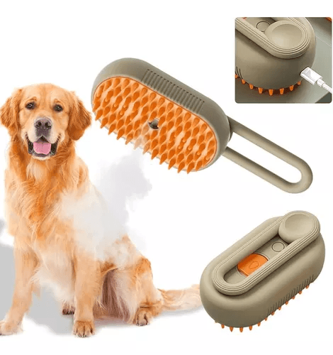 USB 3 En 1 cepillo a vapor eléctrico para mascotas — foto 3