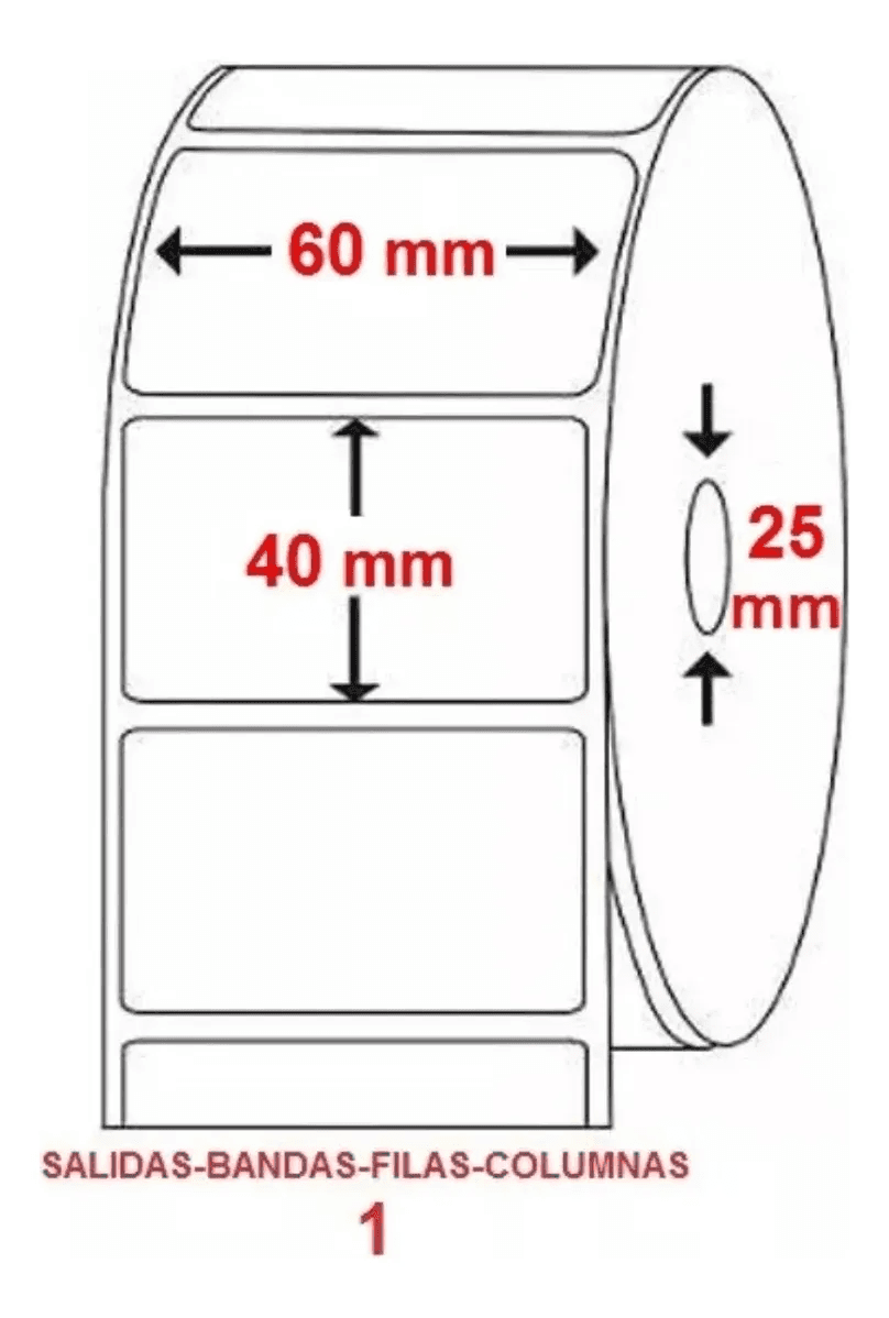 6X4cm,800Etiquetas/Rollo,Etiqueta Termicas Autoadhesiva — foto 8