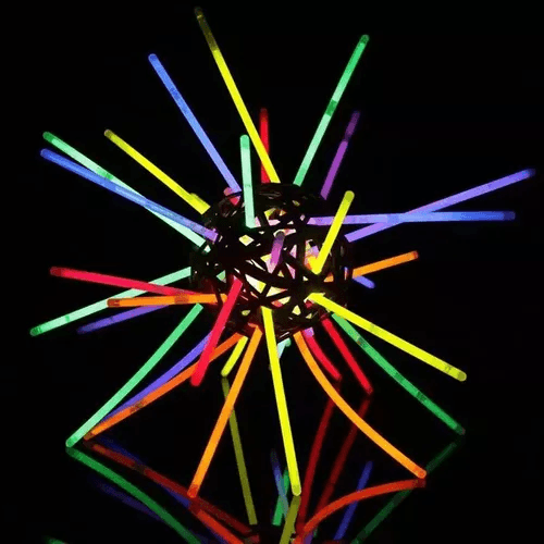 100pcs 20cm Flúor Fiestas Neón Tik Tok Brillan En Oscuridad — foto 3