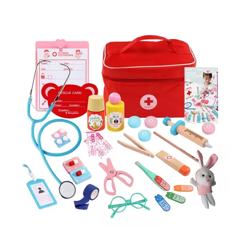 Set Juego De Roles Doctor Juego Madera Niños. — foto 1