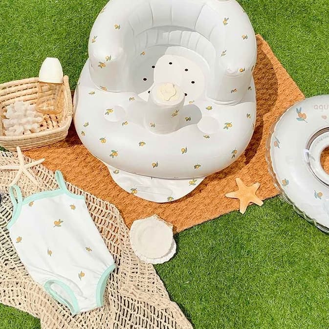 50*45*30cm Silla De Bebé Inflable Transpirable Con Bomba Incorporada — foto 6