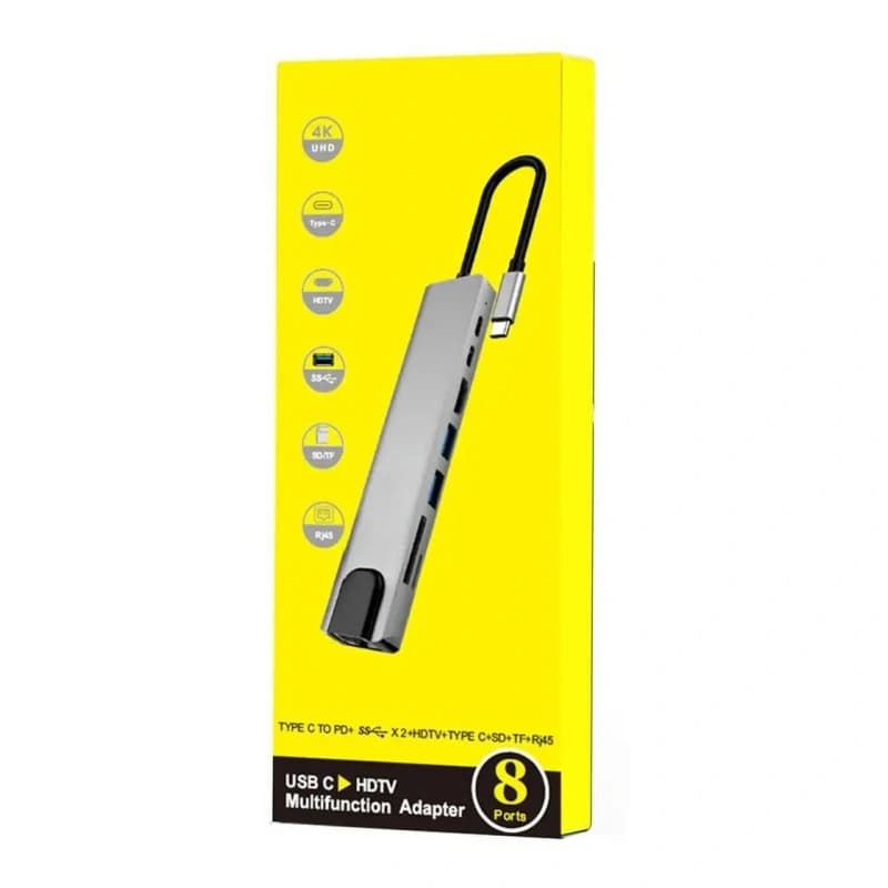 Adaptador Hub para Macbook Air M1 M2 8 en 1 USB-C Hdmi 4k.81 — foto 3