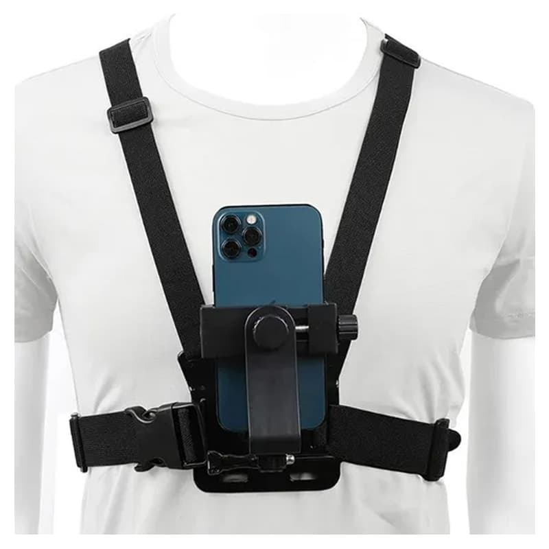 Soporte Celular Ajustable Kit Arnes De Pecho Correa Selfie — foto 2