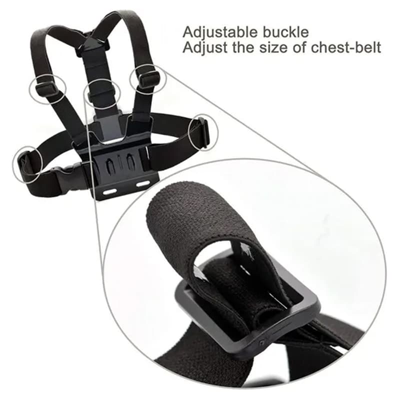 Soporte Celular Ajustable Kit Arnes De Pecho Correa Selfie — foto 4