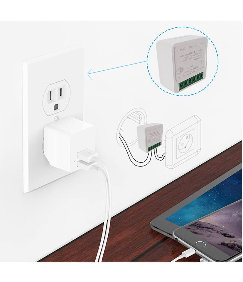 Interruptor Relé Inteligente Switch Wifi Smart Domotica 16a Color Blanco — foto 4