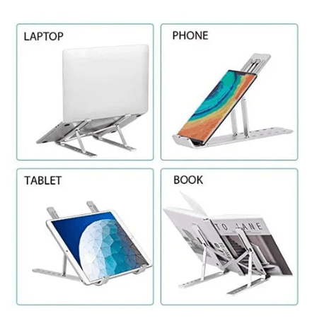 Color Negro Soporte Notebook Tablet Plegable Plastico / Angelstock — foto 3