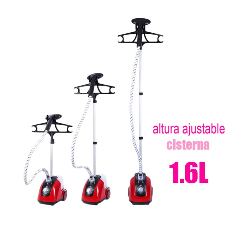 1.6L 1800W Plancha A Vapor Vertical De 1800w Con Ruedas Color Rojo — foto 2