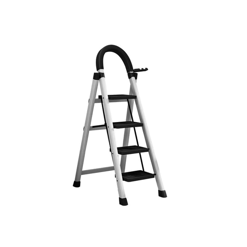 Escalera128*42*61cm de Hierro de 4 Peldaños en Color Blanco4 — foto 1