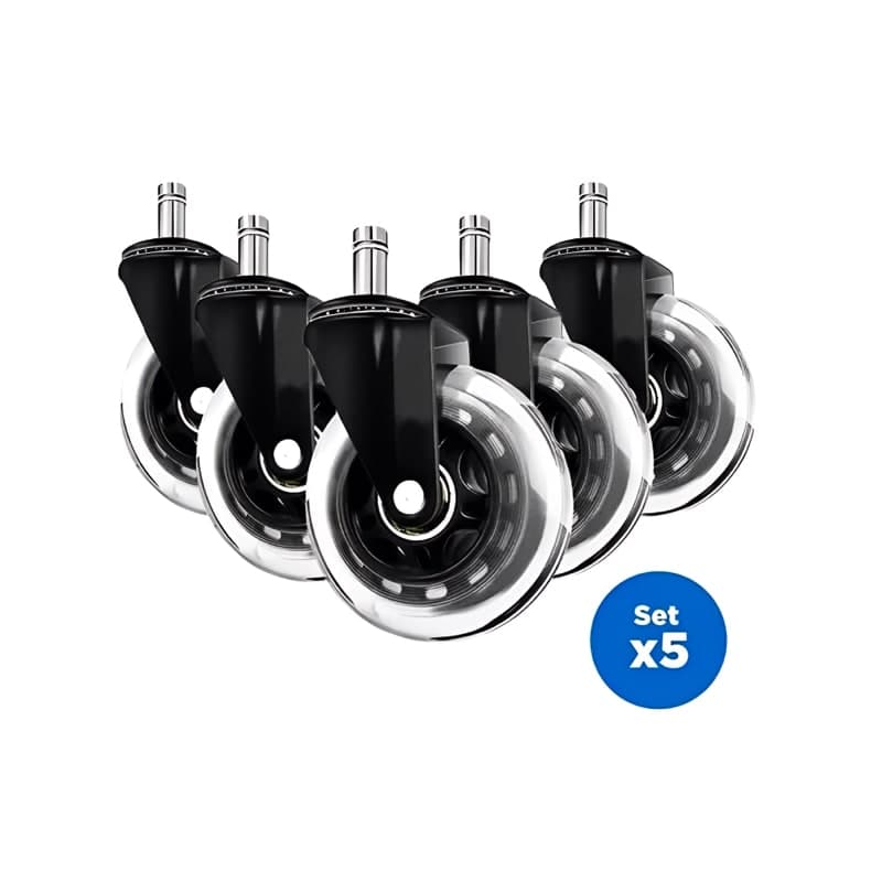 5 Ruedas Giratorias Universales Para Sillas Escritorio — foto 1