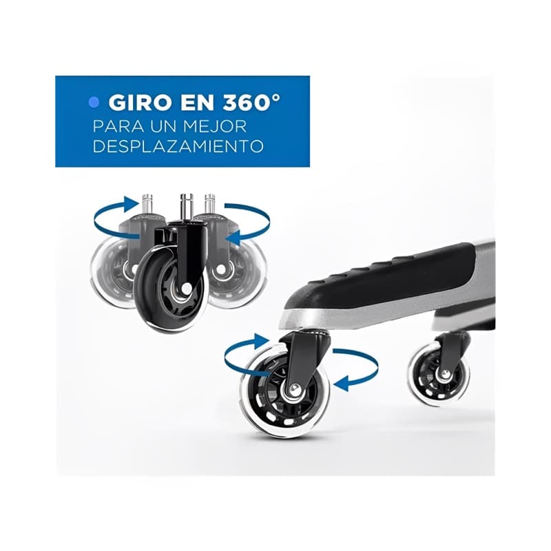 5 Ruedas Giratorias Universales Para Sillas Escritorio — foto 3