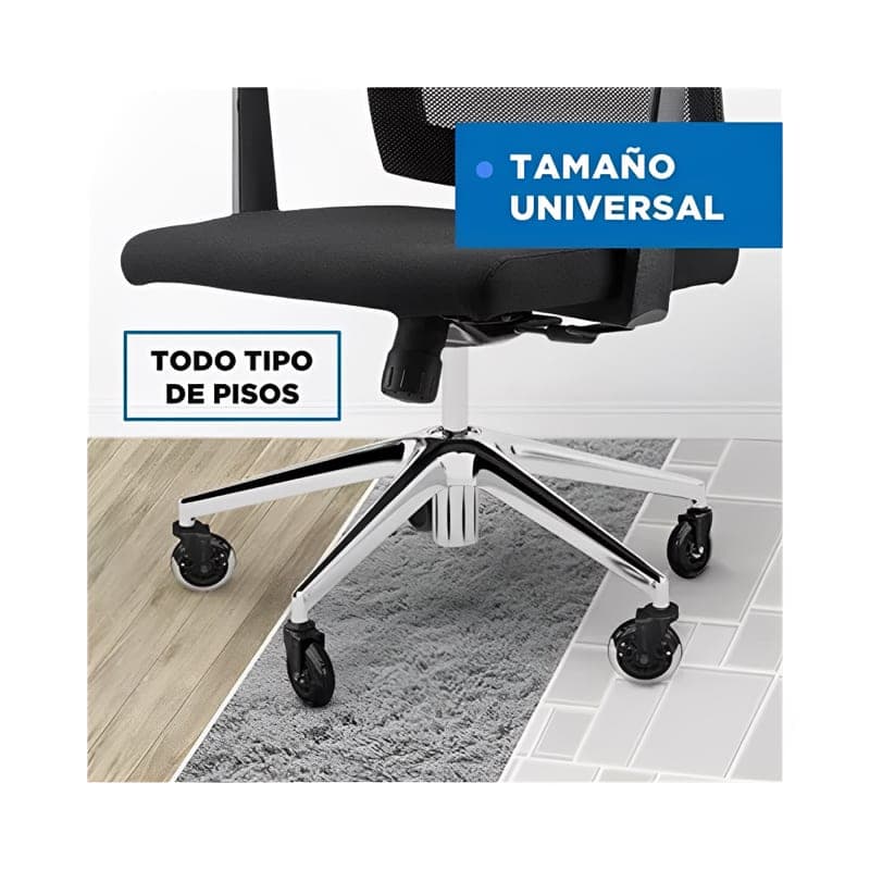 5 Ruedas Giratorias Universales Para Sillas Escritorio — foto 6
