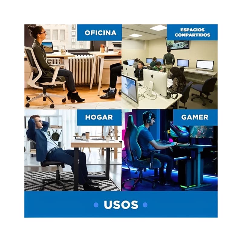5 Ruedas Giratorias Universales Para Sillas Escritorio — foto 7