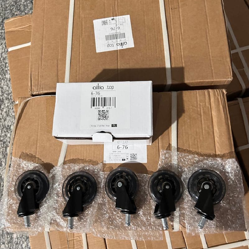 5 Ruedas Giratorias Universales Para Sillas Escritorio — foto 9