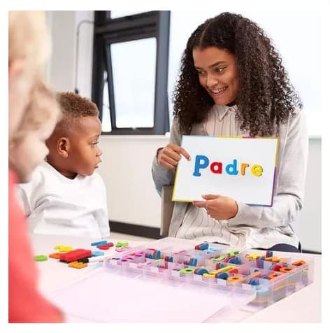 281 piezas Juego de letras magnéticas en español Material Montessori educativo — foto 4